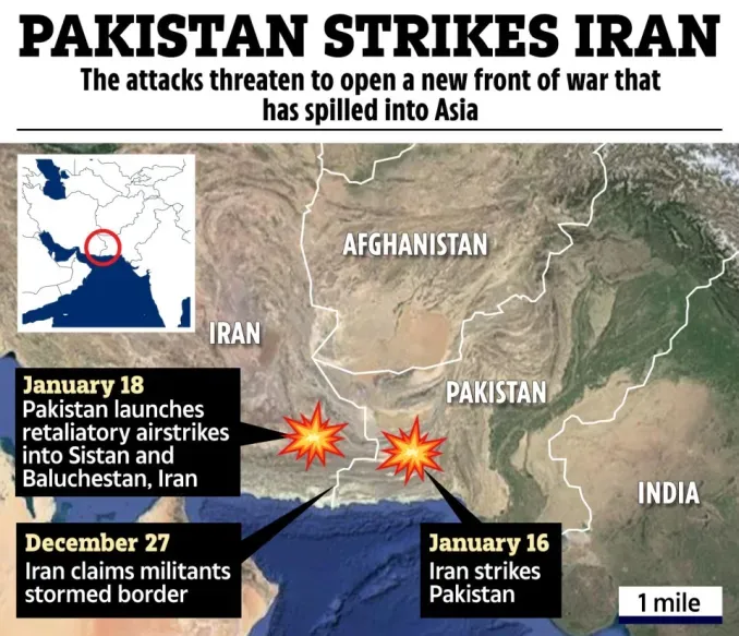 Pakistan Launches Drone Strikes Inside Iran Against Terrorists