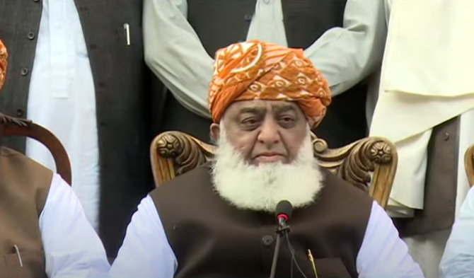 JUI Chief declares to launch movement against election outcomes from April 25