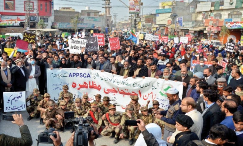 Teachers Face Suspension for Protesting School Privatization in Rawalpindi