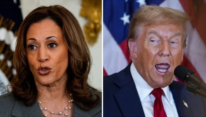 Harris has narrow lead over Trump in swing states, poll indicates