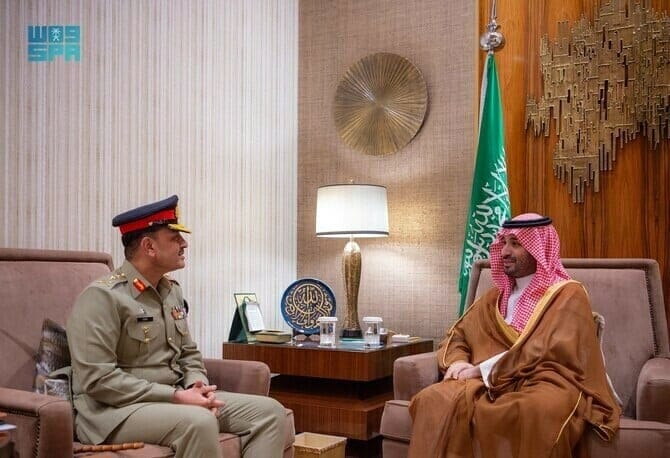 COAS meets Saudi crown prince to boost defence, security ties