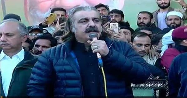 Our sit-in is continuing, it will continue till the call of Khan: Ali Amin Gandapur